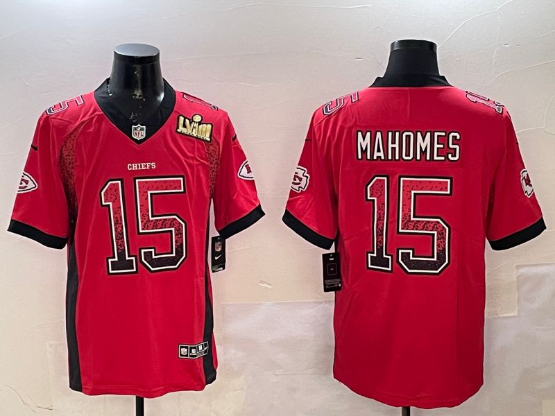 Men Kansas City Chiefs #15 Mahomes Red 2025 Nike Drift Fashion Color Rush Limited NFL Jersey style 2->kansas city chiefs->NFL Jersey